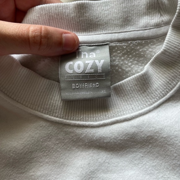 TNA Cozy Fleece Boyfriend Crewneck - Picture 2 of 4